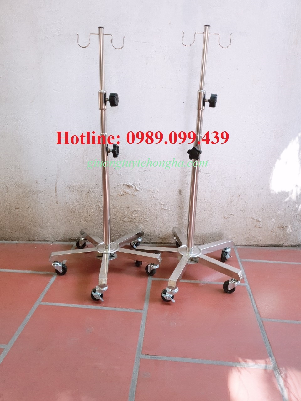 XE GẮN MÁY BƠM TIÊM ĐIỆN VÀ TRUYỀN DỊCH INOX model: 03